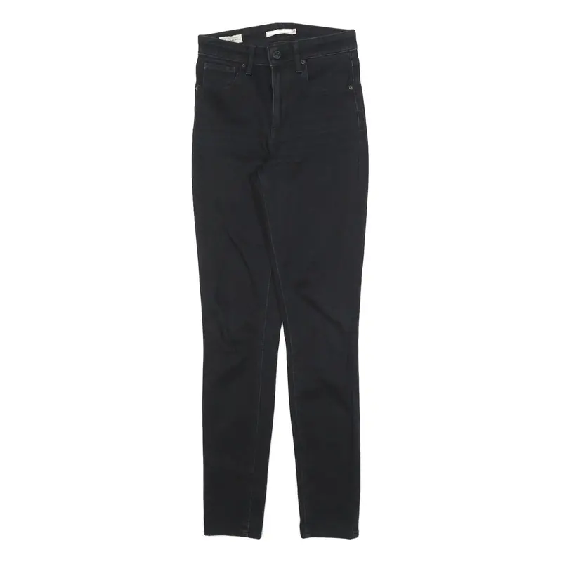 Levi's 721 Womens Jeans Black Slim Skinny Denim W25 L30 Stretch Cotton Blend 1