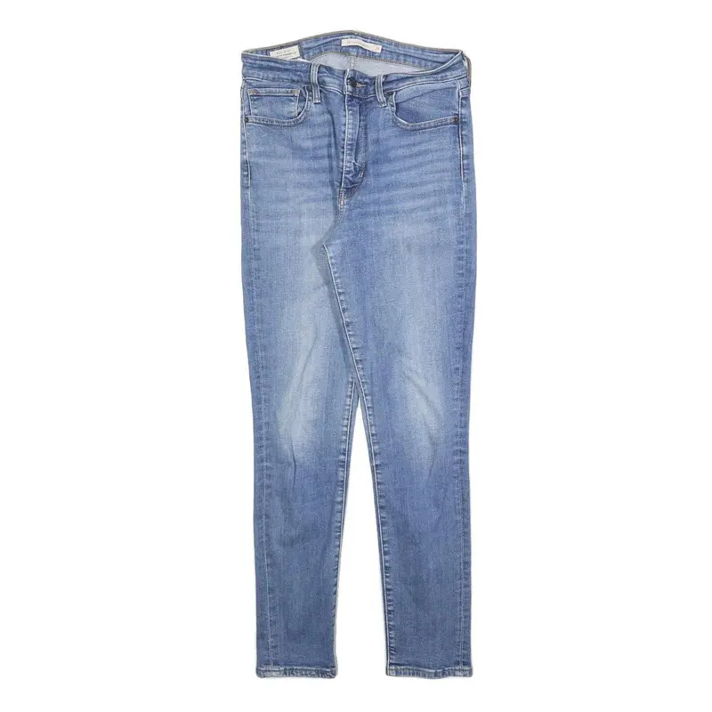 Levi's 721 Womens Jeans Blue Slim Skinny Denim Light W29 L28 Zip Cotton Blend 1