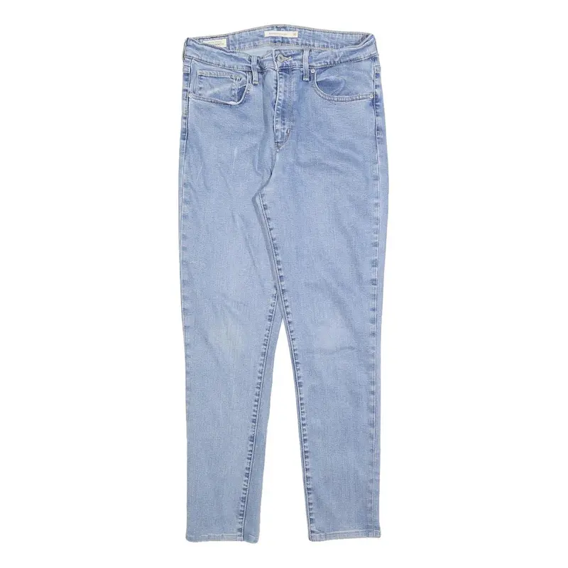 Levi's 721 Womens Jeans Blue Slim Skinny Denim Light W30 L27 Zip Cotton Blend 1
