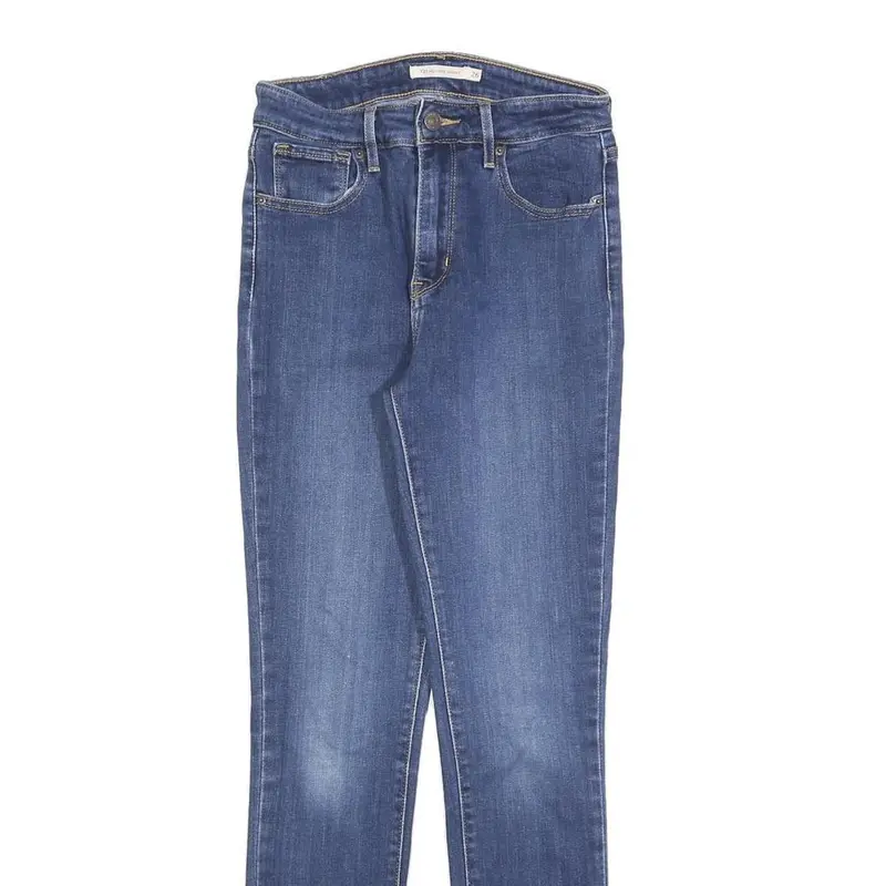 Levi's 721 Womens Jeans Blue Slim Skinny Denim Medium W26 L28 Stylish Stretch 2