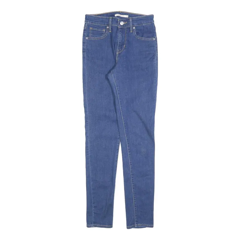 Levi's 721 Womens Jeans Blue Slim Skinny Denim Medium W26 L32 Stretch Cotton 1