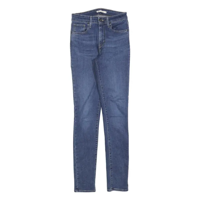 Levi's 721 Womens Jeans Blue Slim Skinny Denim Medium W28 L32 Zip Closure 1