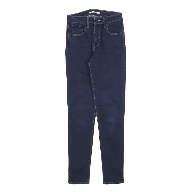 Levi's 721 Womens Jeans Blue Slim Skinny Denim W26 L30 Stretch Cotton Blend 1