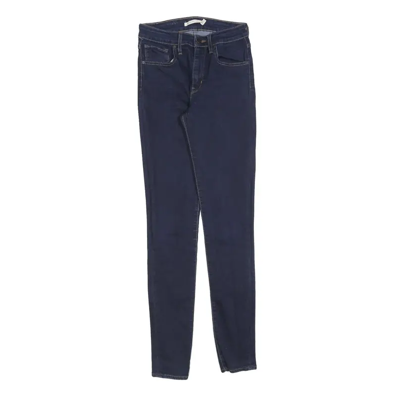 Levi's 721 Womens Slim Jeans Blue Denim W27 L32 Stretch Zip Closure 1