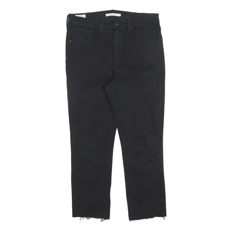 Levi's 724 Big E Womens Jeans Black Regular Straight Denim W31 L25 Vintage Style 1