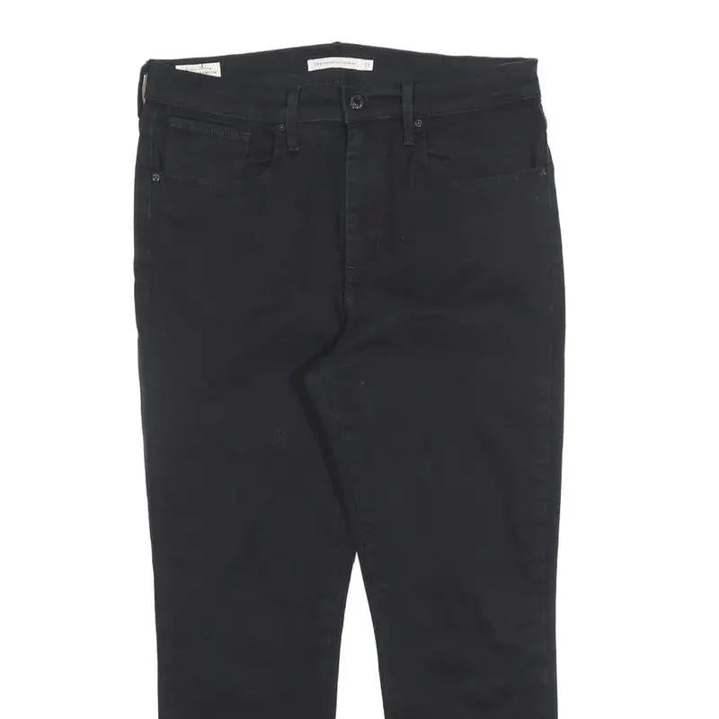 Levi's 724 Big E Womens Jeans Black Regular Straight Denim W31 L25 Vintage Style 2