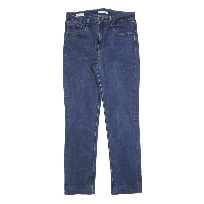 Levi's 724 Big E Womens Jeans Blue Regular Straight Denim Medium W30 L30 Classic 1