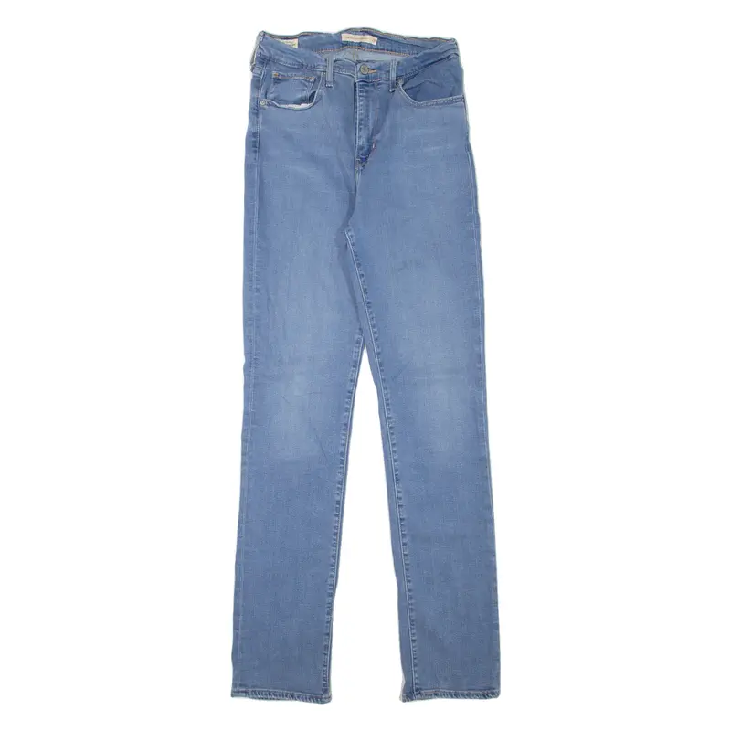 Levi's 724 High Rise Big E Womens Jeans Blue Regular Straight W26 L32 1