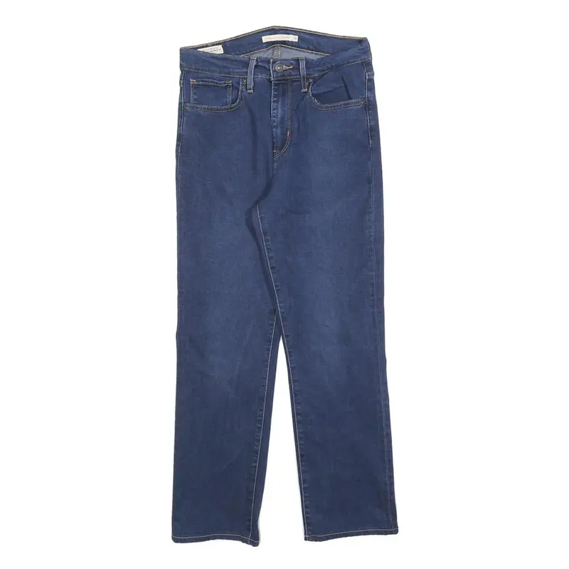Levi's 724 Womens Jeans Blue Regular Straight Denim Medium W28 L25 Classic Fit 1