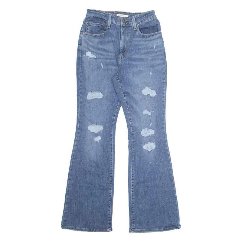 Levi's 726 Womens Jeans Blue Regular Bootcut Stone Wash W26 L31 1