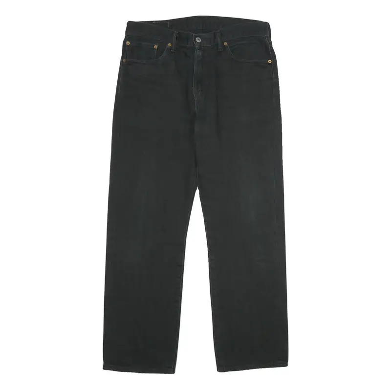 Levi's 751 Mens Black Regular Straight Denim Medium Wash Jeans W33 L30 Classic 1