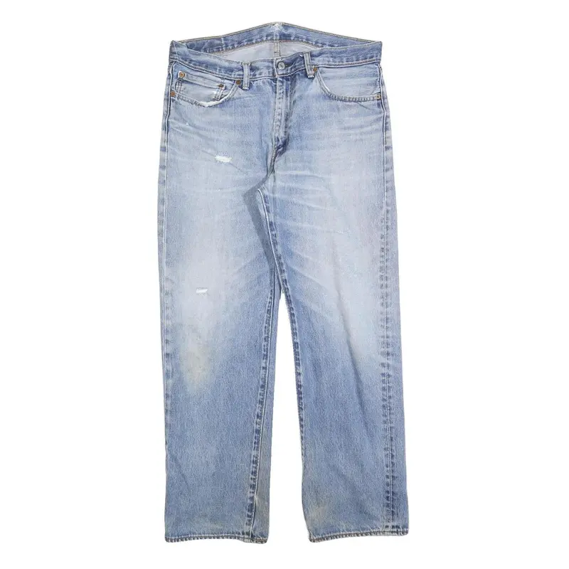 Levi's 751 Mens Jeans Light Blue Relaxed Straight Denim W36 L32 Classic Casual 1