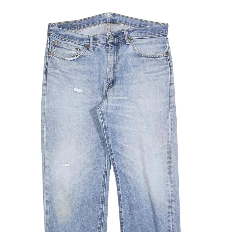 Levi's 751 Mens Jeans Light Blue Relaxed Straight Denim W36 L32 Classic Casual 2