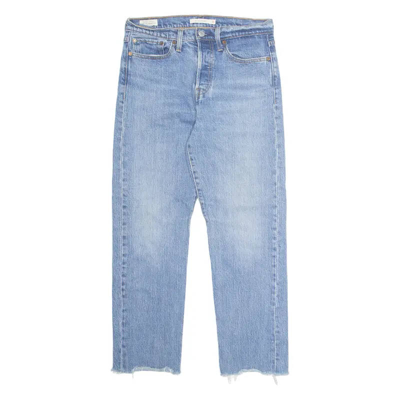 Levi's Big E Womens Jeans Blue Regular Straight Stone Wash W28 L26 1