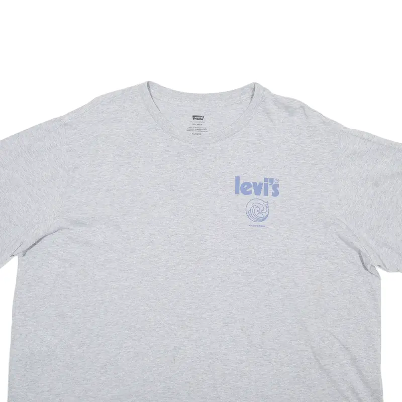 Levi's California Mens T-Shirt Grey Usa Xl 2