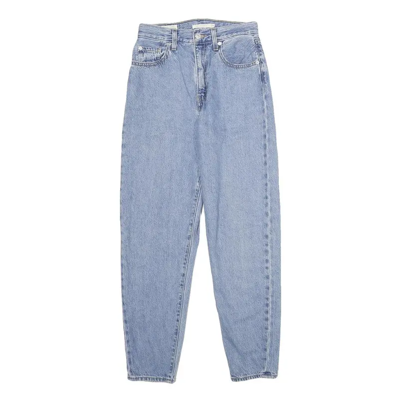 Levi's High Loose Taper Womens Jeans Blue Loose Tapered Denim Light W24 L29 1