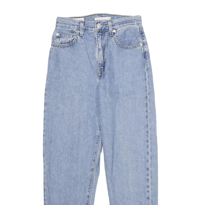 Levi's High Loose Taper Womens Jeans Blue Loose Tapered Denim Light W24 L29 2