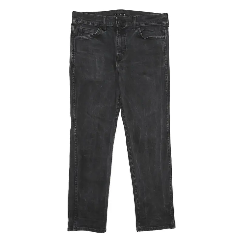 Levi's Line 8 Mens Jeans Black Regular Straight Denim Medium W33 L30 Stylish 1