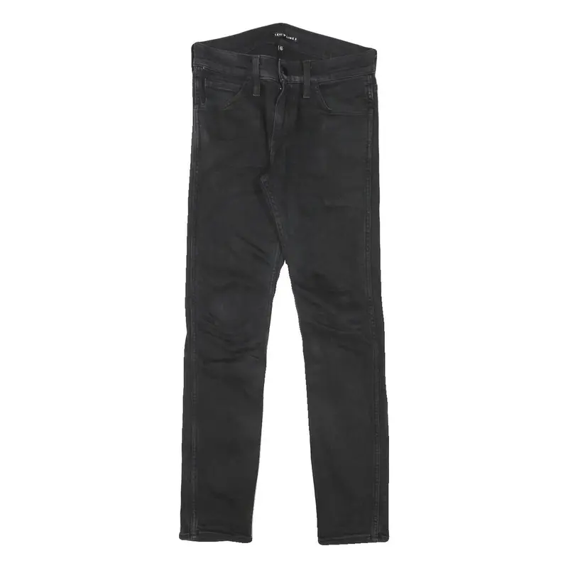 Levi's Line 8 Mens Jeans Black Slim Skinny Denim Raw W27 L26 Stretch Zip Fly 1
