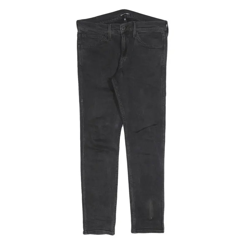 Levi's Line 8 Mens Jeans Black Slim Skinny Denim W34 L32 Stretch Zip Fly 1