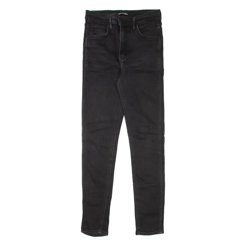 Levi's Line 8 Womens Jeans Black Slim Skinny W28 L30 1