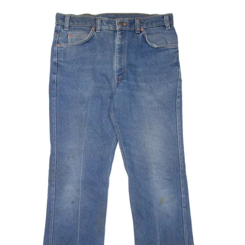 Levi's Made In Usa Mens Jeans Blue Regular Straight Stone Wash W35 L34 2
