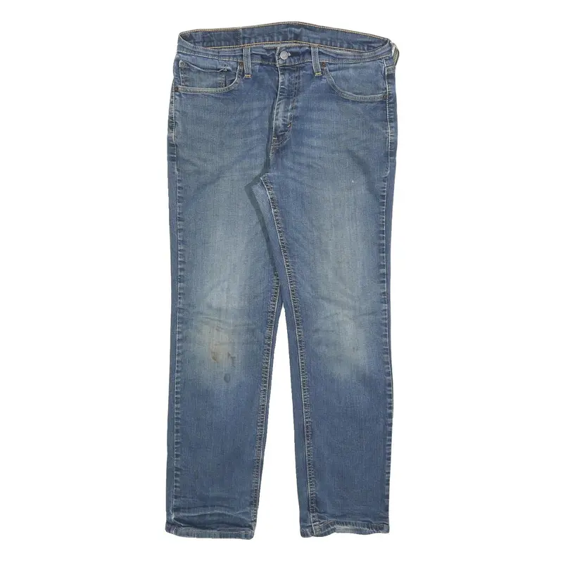 Levi's Mens 541 Relaxed Blue Denim Raw W32 L30 Cotton Blend Zip Jeans Casual Fit 1