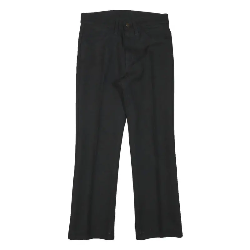 Levi's Mens Black Polyester Regular Flared Trousers W28 L26 1