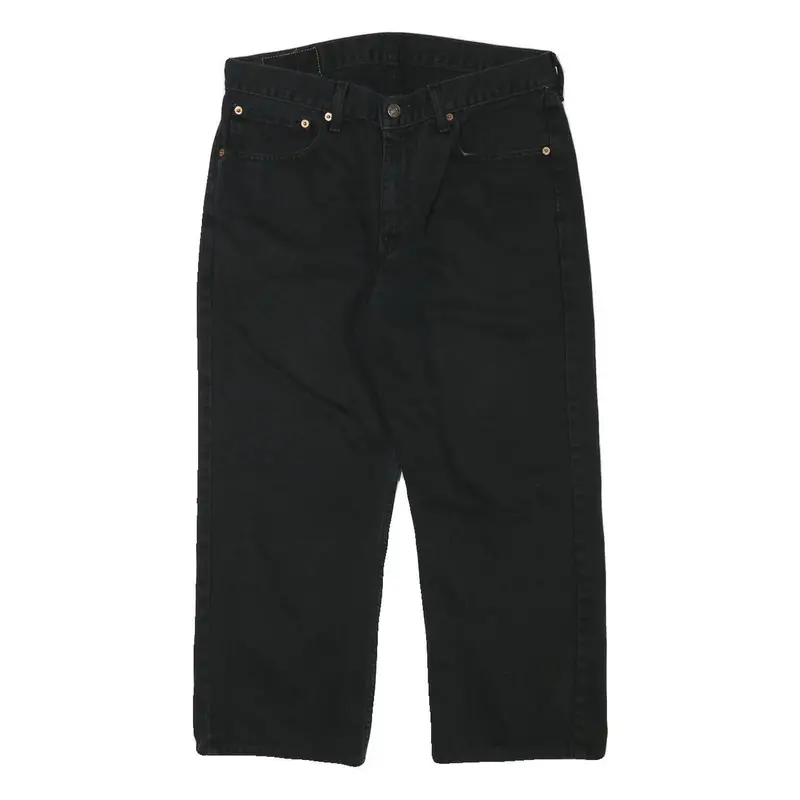 Levi's Mens Black Regular Straight Denim Medium W32 L23 Cotton Blend Zip Jeans 1