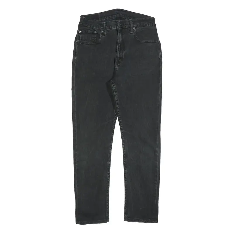 Levi's Mens Black Slim Skinny Denim Jeans Cotton Blend W30 L28 Stylish Zip 1
