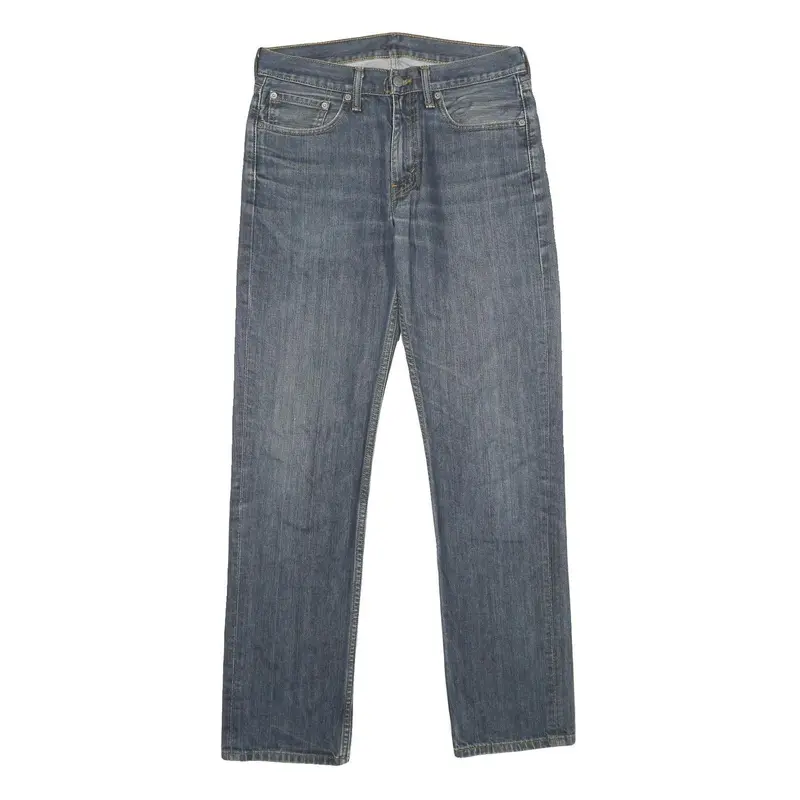 Levi's Mens Blue Regular Fit Straight Denim Jeans W32 L32 Classic Cotton Zip 1