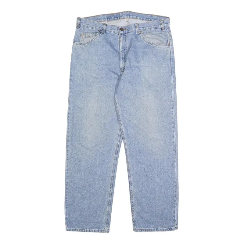 Levi's Mens Blue Relaxed Straight Denim Medium W36 L30 Classic Cotton Zip Jeans 1