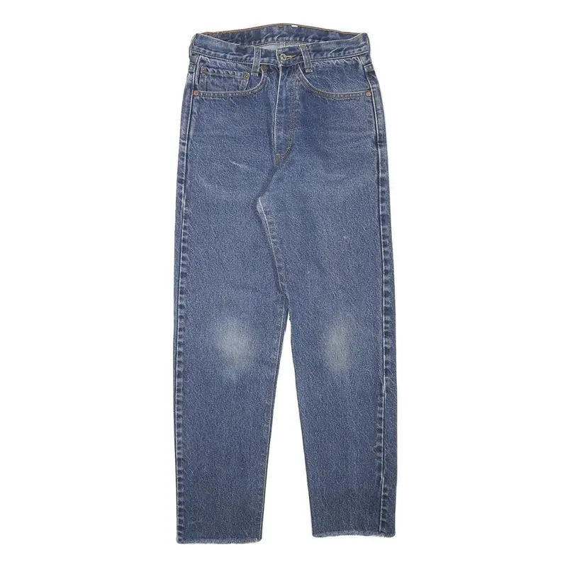 Levi's Mens Blue Slim Skinny Denim Medium W26 L27 Classic Cotton Blend Zip Jeans 1