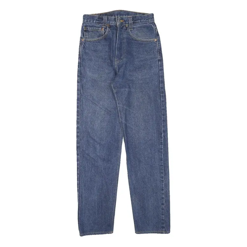 Levi's Mens Blue Slim Slim Straight Denim Medium W24 L28 Classic Zip Jeans 1