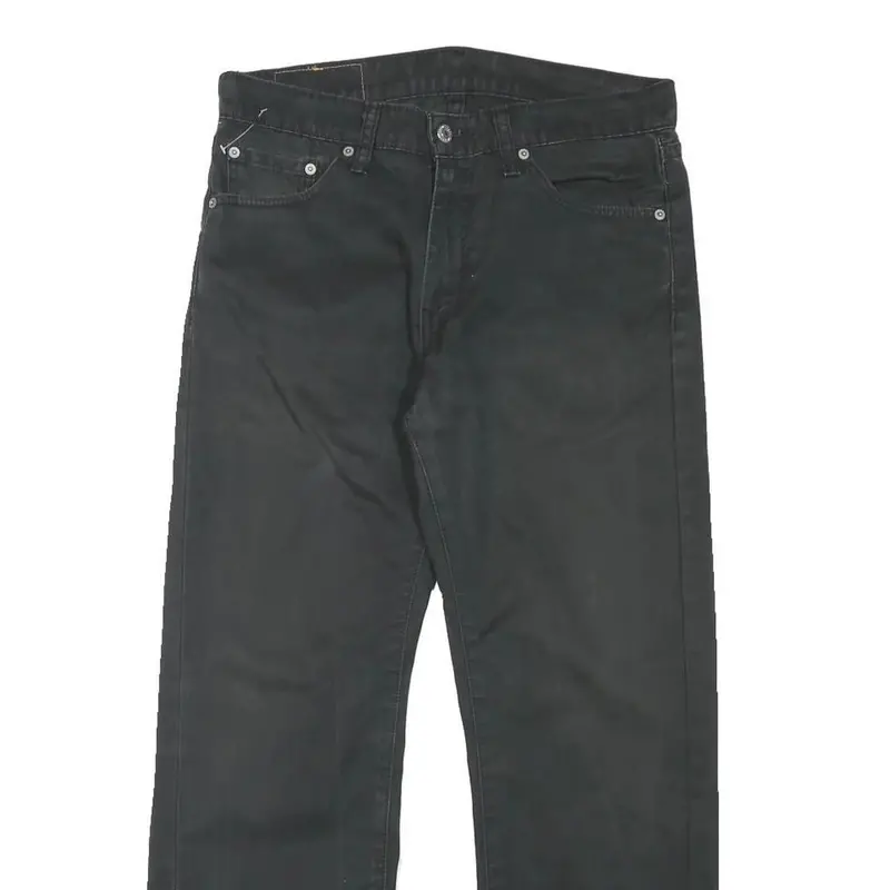 Levi's Mens Cotton Blend Black Regular Straight Trousers W31 L27 Zip Closure 2