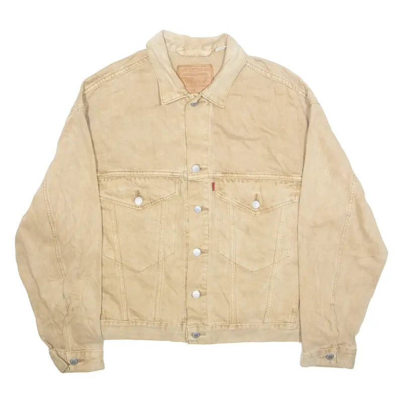 Levi's Mens Denim Jacket Beige L 1