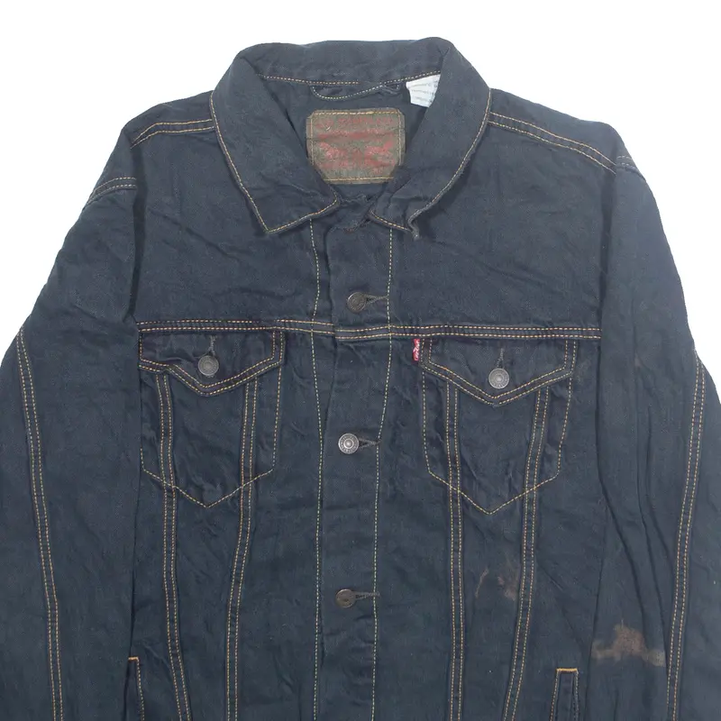 Levi's Mens Denim Jacket Black L 2