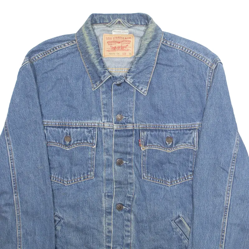 Levi's Mens Denim Jacket Blue Xl 2
