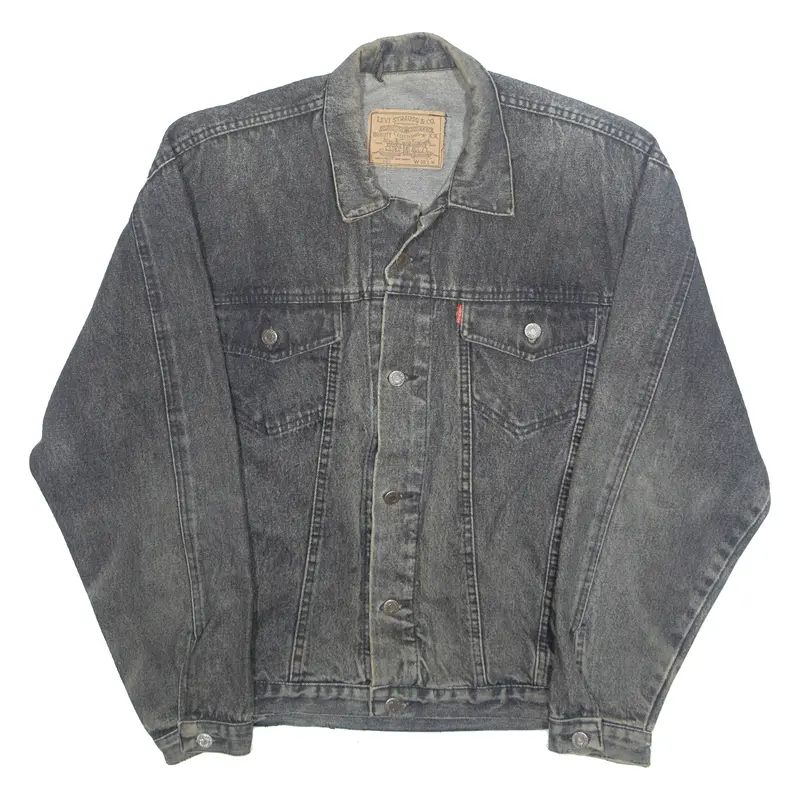 Levi's Mens Denim Jacket Grey L 1