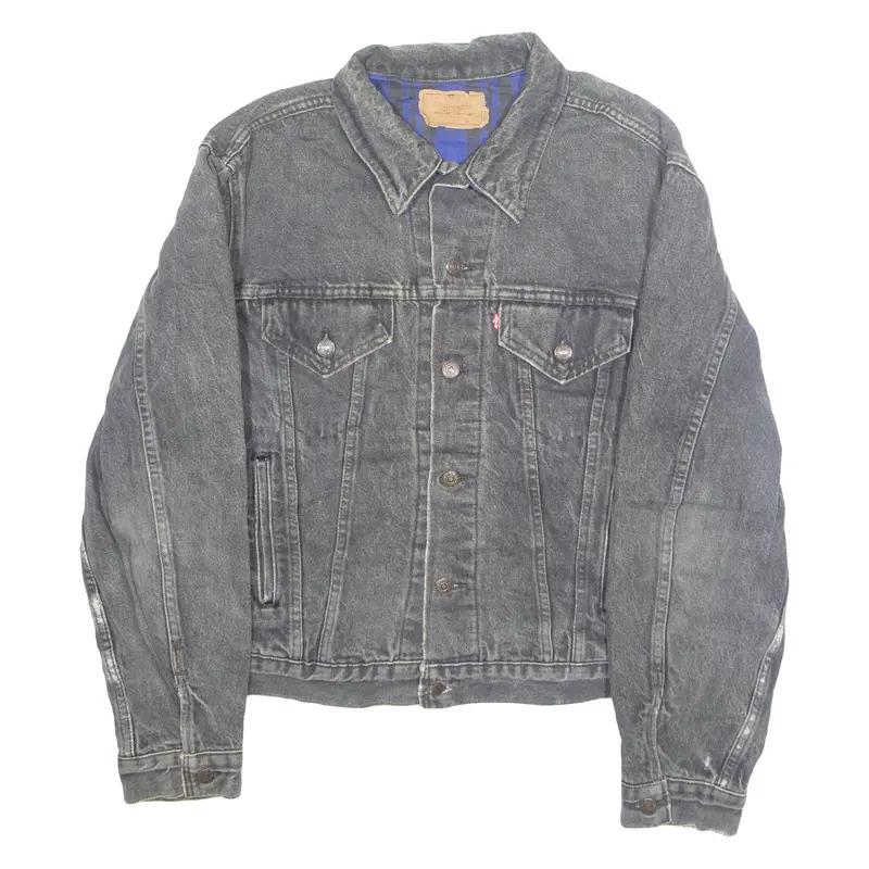 Levi's Mens Denim Jacket Grey L 1