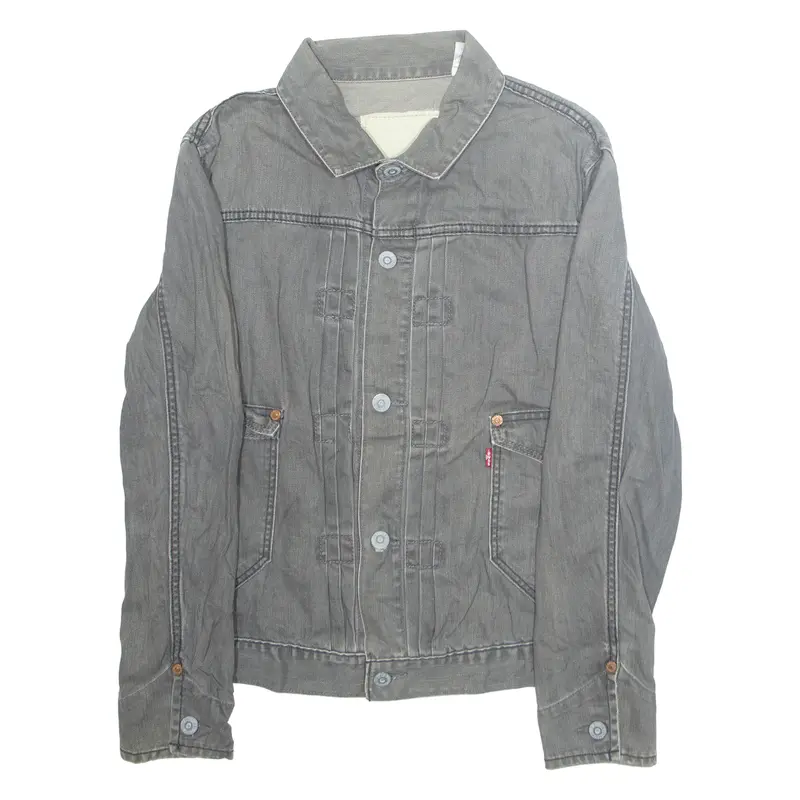 Levi's Mens Denim Jacket Grey S 1