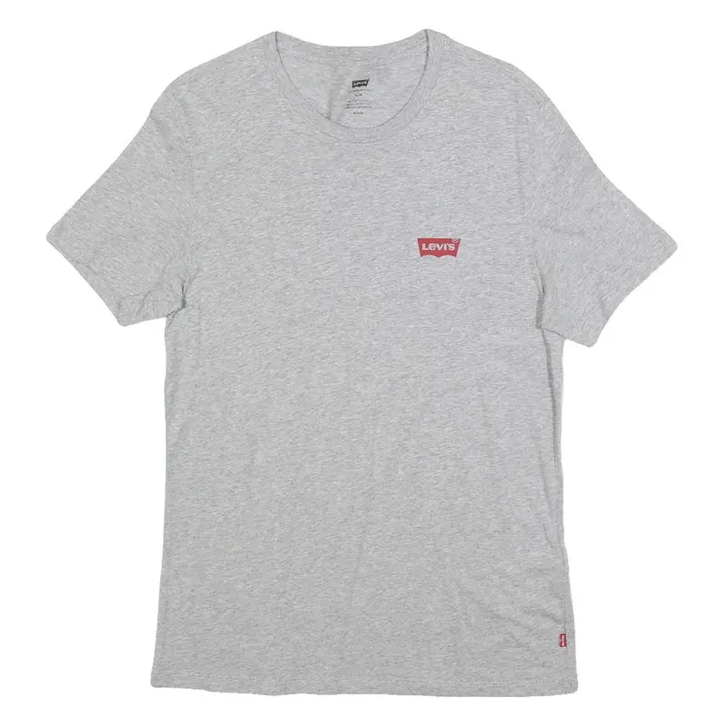 Levi's Mens Grey Graphic T-Shirt M Short Sleeve Crew Neck Casual Cotton 1
