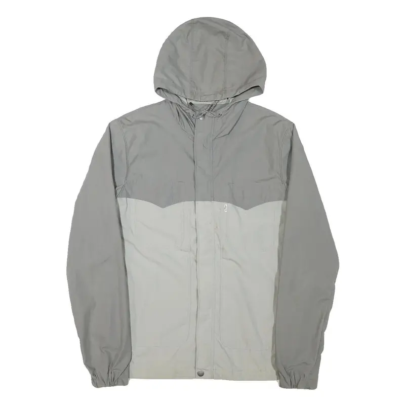 Levi's Mens Grey & Light Grey Zip Jacket M Polyester Blend Lightweight Hooded 1