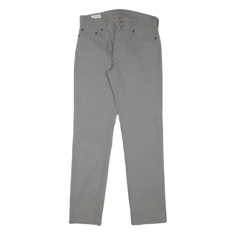 Levi's Mens Grey Slim Zip Cotton Blend Trousers W30 L30 Stylish Casual Classic 1