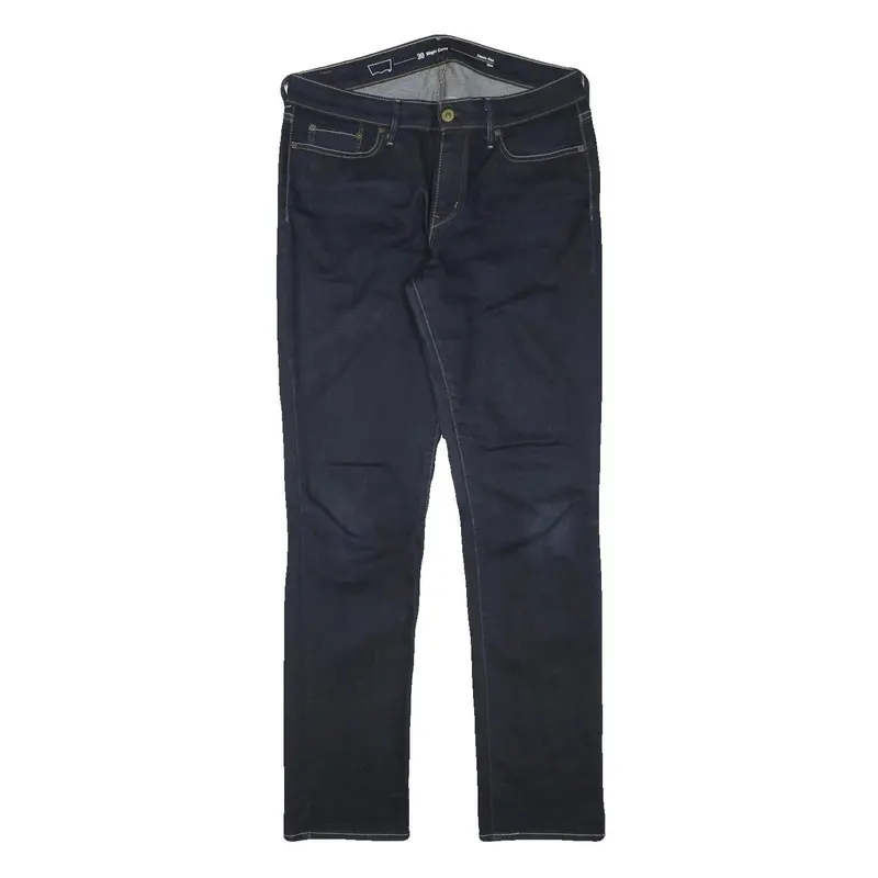 Levi's Mens Jeans Blue Regular Straight Denim Dark W31 L30 Zip Casual Classic 1