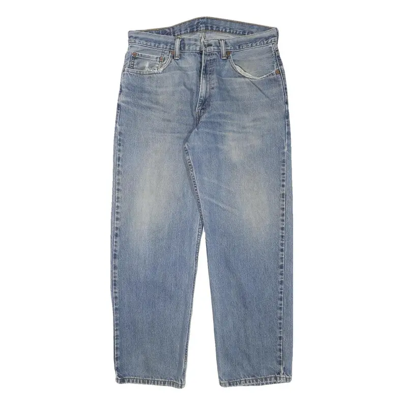 Levi's Mens Jeans Blue Regular Straight Denim Light W32 L28 Classic Fit Zip 1