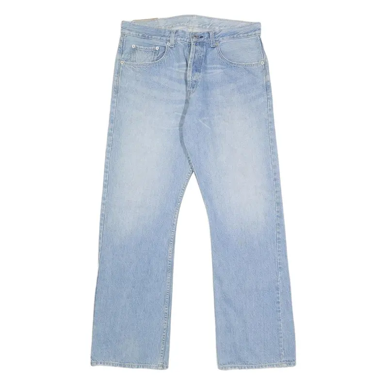 Levi's Mens Jeans Blue Regular Straight Denim Light W34 L32 Classic Button Fly 1