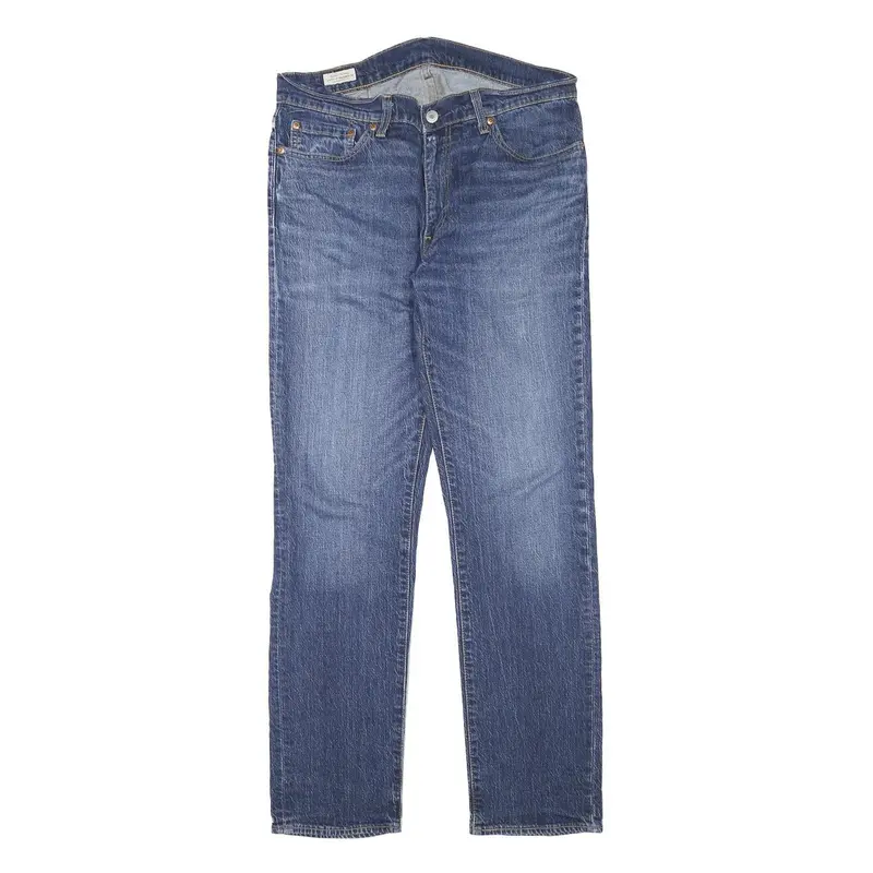 Levi's Mens Jeans Blue Regular Straight Denim Medium W32 L30 Classic Zip Cotton 1