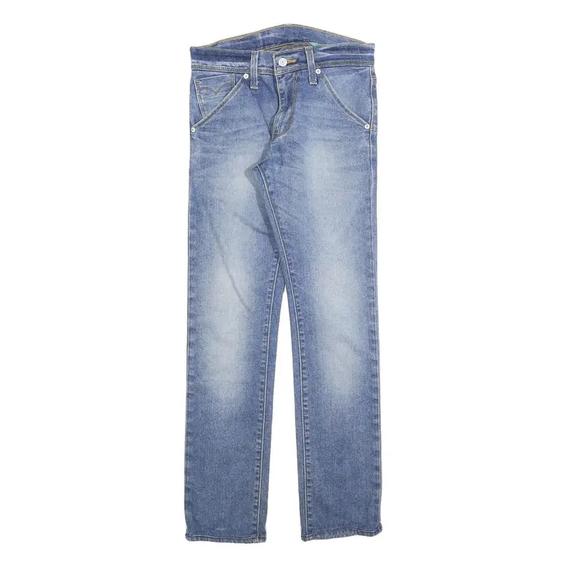 Levi's Mens Jeans Blue Slim Skinny Denim Light W28 L26 Classic Cotton Blend Zip 1