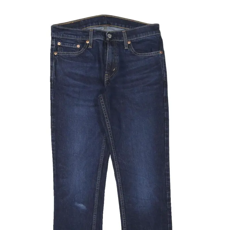 Levi's Mens Jeans Blue Slim Straight Denim Medium W29 L30 Classic Zip Denim 2